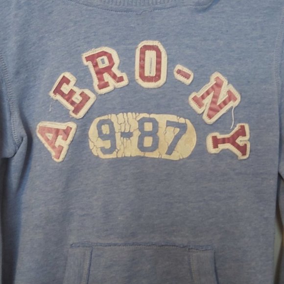 AEROPOSTALE | Girls Hoodie Blue Size Small - Picture 3 of 7